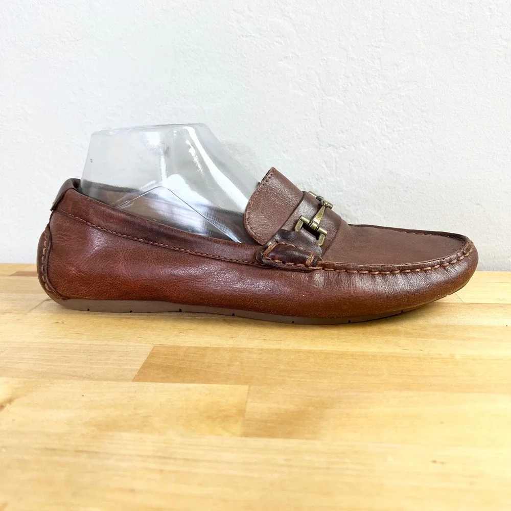 Cole Haan Loafers Somerset Mens Size 8 Brown Leather Bit Driver Moccasin Shoes